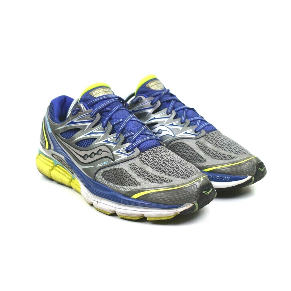 Saucony Hurricane Womens ISO Series Gray Purple Running‎ Shoes Size Sz 10.5